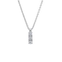 Collana Babila Milano Donna Bilogy in Oro bianco Diamante 0.10 Ct BBB05009C - BBB05009C